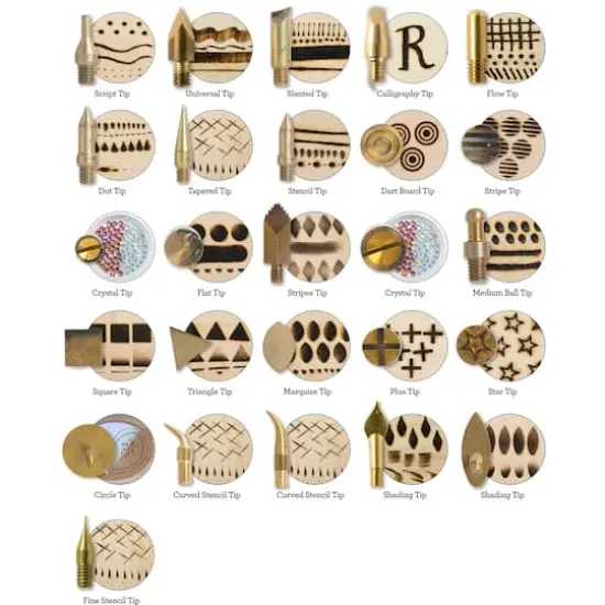 Plaid&reg; Wood Burning Mega Tip Set, 26ct. {3}