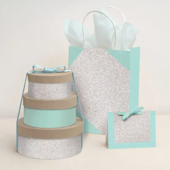 Con-Tact&reg; 18" x 6ft. Glitter FX Silver Peel N Stick Covering {5}