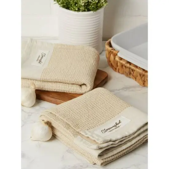 DII&reg; Pebble Washed Waffle Woven Dishtowel, 2ct. {6}