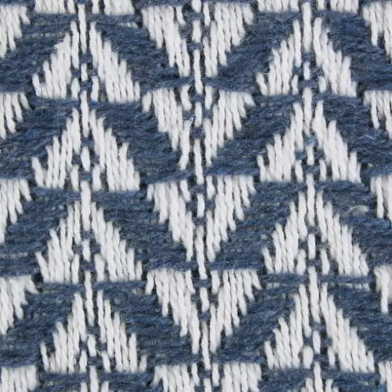 DII&reg; French Blue Arrowhead Woven Throw {4}