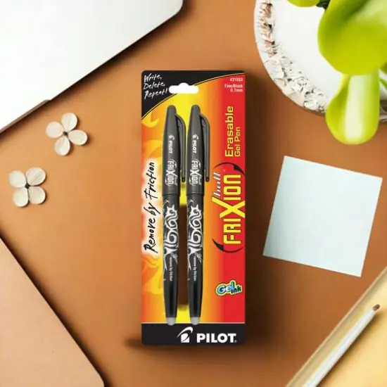 Pilot® FriXion Ball® 0.7mm Black Erasable Gel Ink Pens 2 Set {3}