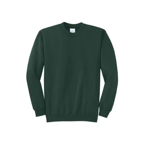 Port & Company® Brights Core Fleece Crewneck Sweatshirt Dark Green {1}