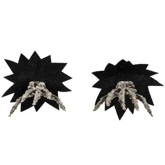 7" Skeleton Hands Halloween Window Decoration {4}