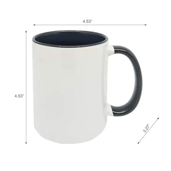 11.8oz. 2-Tone Ceramic Sublimation Mugs, 6ct. by Make Market&reg; {6}