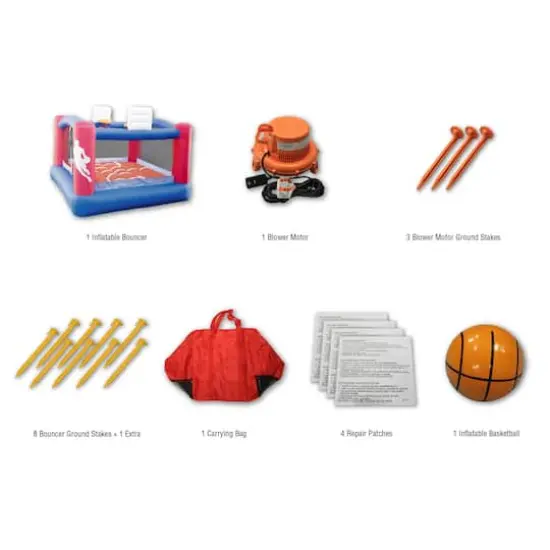 Banzai&reg; Inflatable Slam Dunk Sports Bouncer&trade; Outdoor Toy {5}