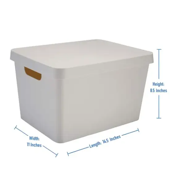 Simplify Vinto Storage Box with Lid Ivory {6}