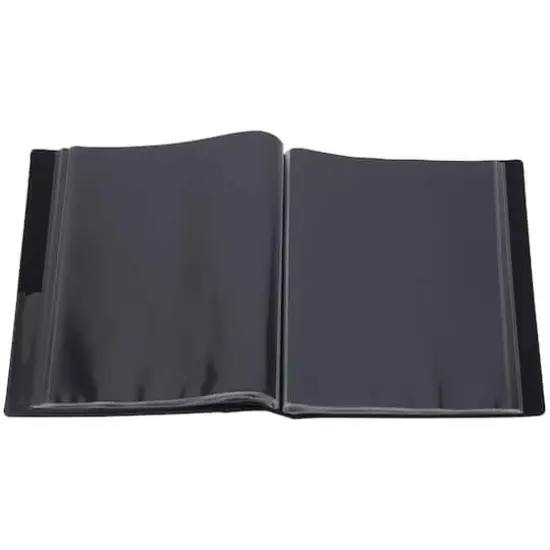 JAM Paper Black Letter Size Display Book 12 Pack of 48 Pages {4}
