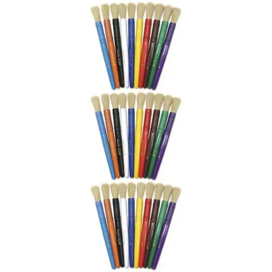 Creativity Street&reg; Assorted Color Colossal Brushes, 3 Packs of 10 {1}