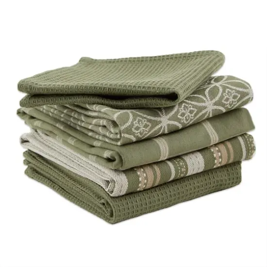 DII&reg; Dish Towel & Dishcloth Set Artichoke {5}