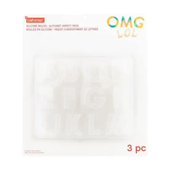 Alphabet Silicone Mold Variety Pack by Craft Smart&reg; {1}