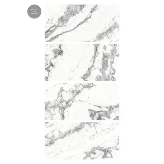 FloorPops Piazza Marble Peel & Stick Floor Tiles {11}