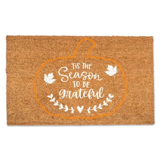Tis the Season to be Grateful Plaid Doormat {1}