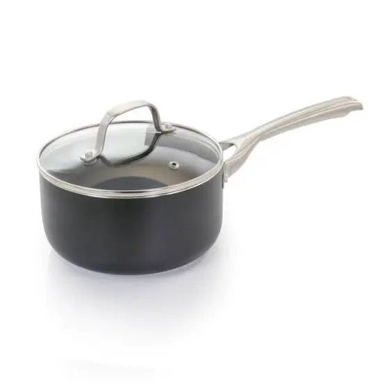 Oster Palladium 2.5qt. Aluminum Saucepan with Glass Lid {1}