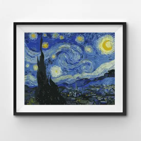 Winnie's Picks Starry Night Adult Paint by Numbers Kit {4}