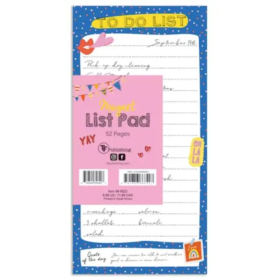 TF Publishing Blue La La Magnet List Pad {1}