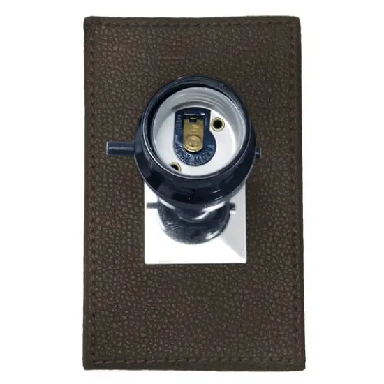 Lalia Home Lexington 21" Leather Table Lamp with USB Charging Port Espresso Brown {11}