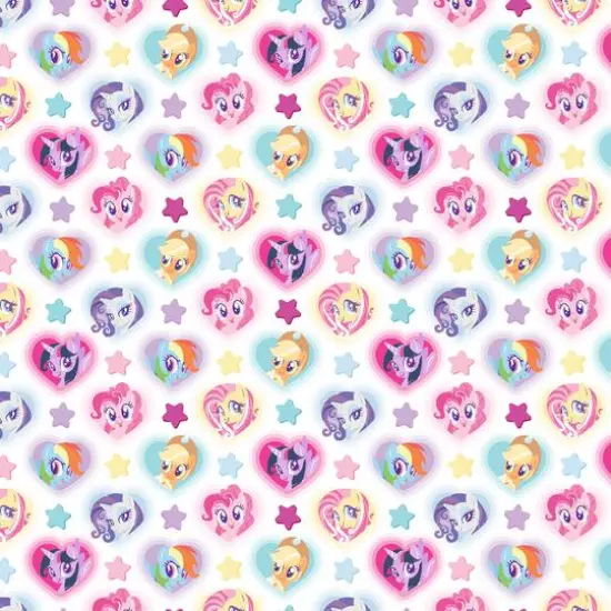 Hasbro My Little Pony Heart Toss Cotton Fabric {1}