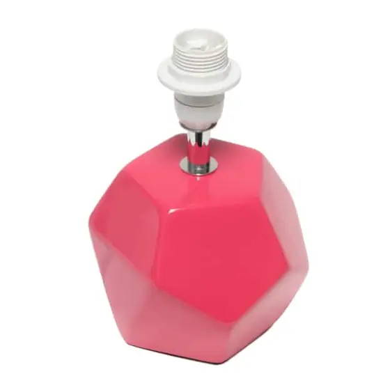 Simple Designs Round Prism Mini Table Lamp Pink {7}