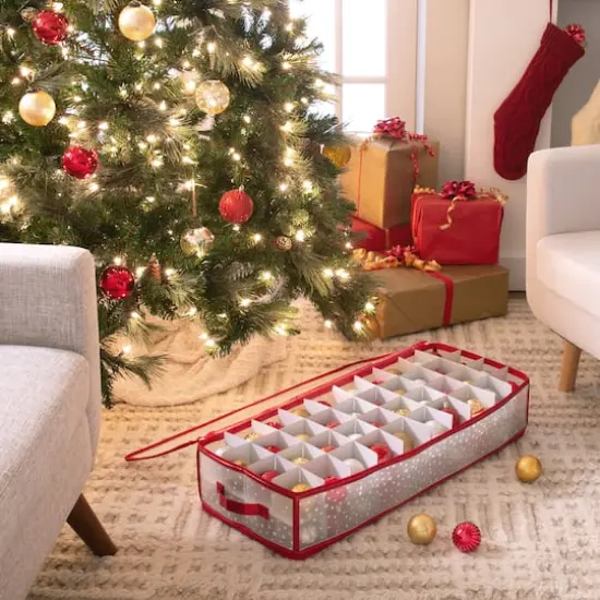 Simplify Red Ornament Storage Organizer {4}