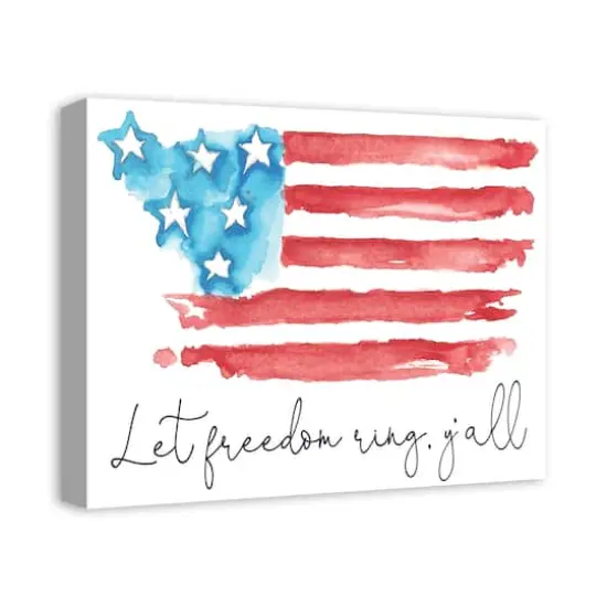 Let Freedom Ring Y'all Canvas Wall Art {5}