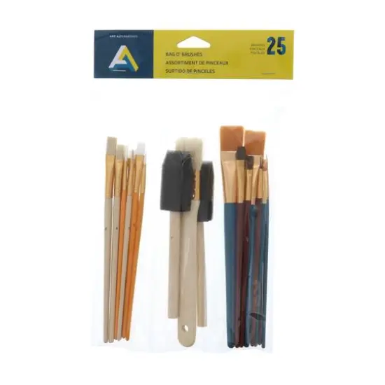 Art Alternatives Bag o' Brushes 25 Piece Set {1}