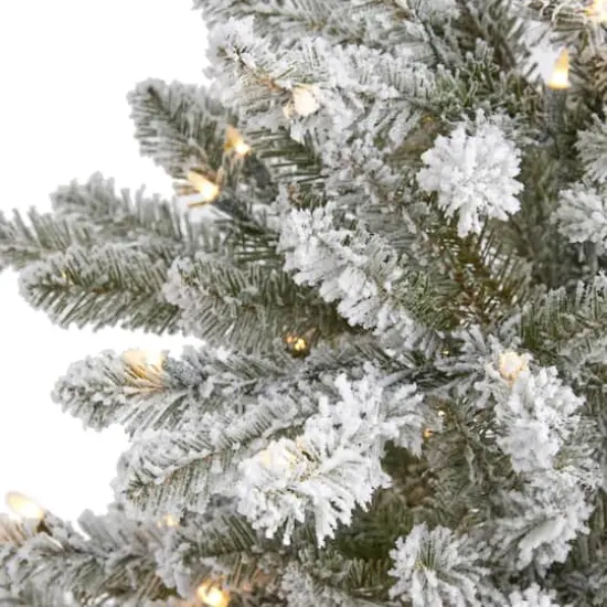 5ft. Pre-Lit West Virginia Spruce Artificial Christmas Tree, Clear LED Lights {4}