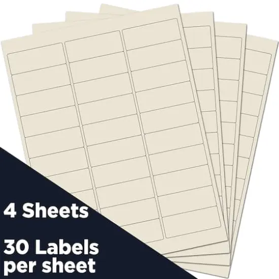 JAM Paper Standard Mailing Return Address Labels Ivory {4}