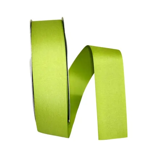 The Ribbon Roll 1.5" x 50yd. Soliterra Taffeta Solid Ribbon Green Grass {1}