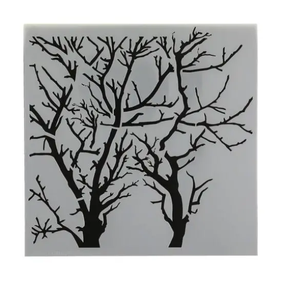 The Crafter's Workshop Branches Reversed Stencil, 6" x 6" {3}