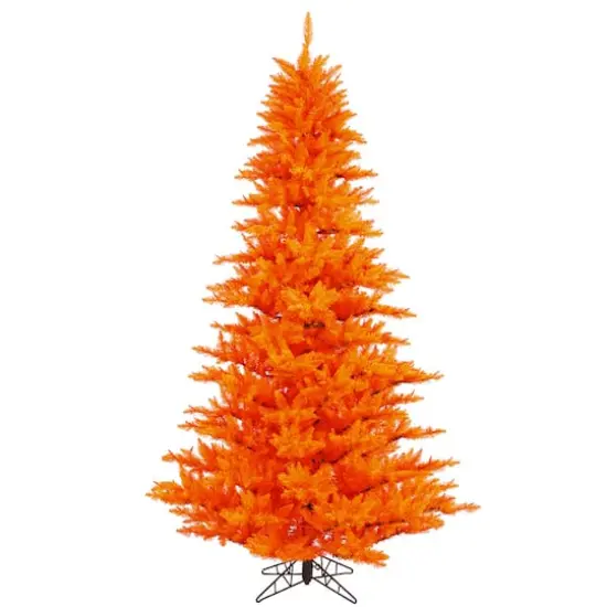3ft. Unlit Orange Fir Artificial Christmas Tree {1}