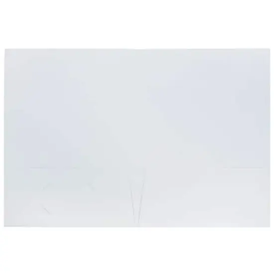 JAM Paper 2-Pocket Textured Linen Business Folders, 6ct. White {4}