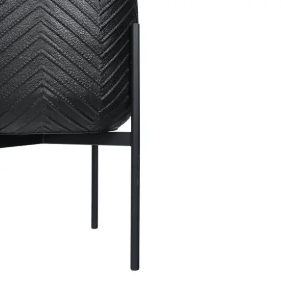 Hello Honey&reg; 25.5" Black Metal Planter with Stand {9}