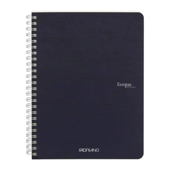 Fabriano&reg; EcoQua Spiral Bound Grid Notebook Navy {1}