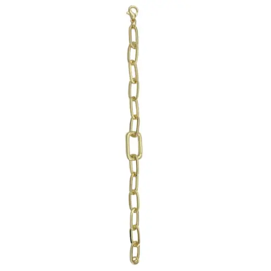 14K Gold Plated Paperclip Bracelet by Bead Landing&trade; {4}