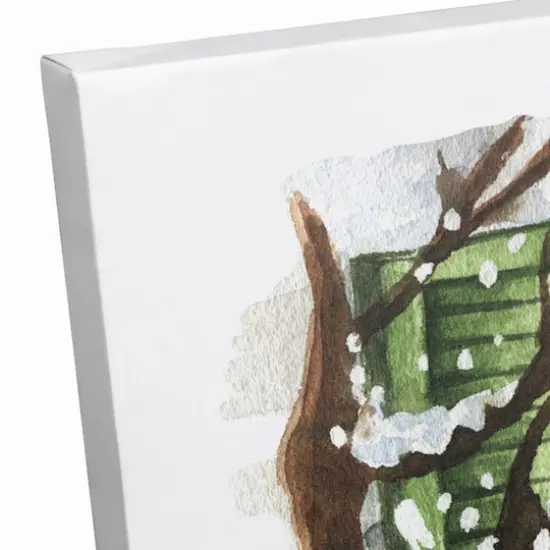 There's No Place like Home for the Holidays Scene Canvas Wall Art {4}