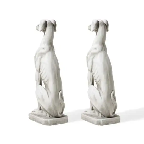 Glitzhome&reg; 32" Sitting Dog Garden Statues, 2ct. {8}