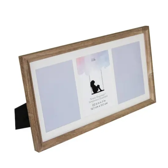 Simply Essentials&trade;3 Opening 5" x 7" Natural Collage Frame by Studio D&eacute;cor&reg; {6}