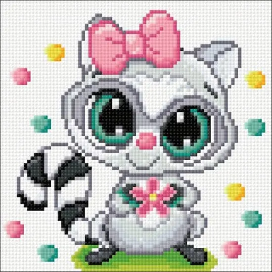 Crafting Spark Racoon Diamond Painting Kit {1}
