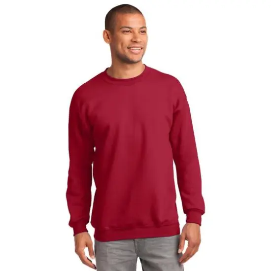 Port & Company&reg; Essential Fleece Crewneck Sweatshirt Red {4}