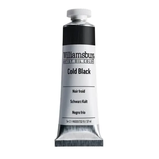 Williamsburg&reg; Artist Oil Colors, 37mL Cold Black {1}