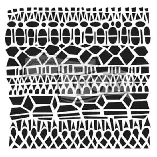 The Crafter's Workshop Modern Lace Stencil {1}