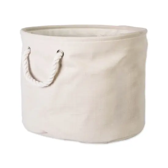DII&reg; Large Round Variegated Polyester Bin Cream {1}