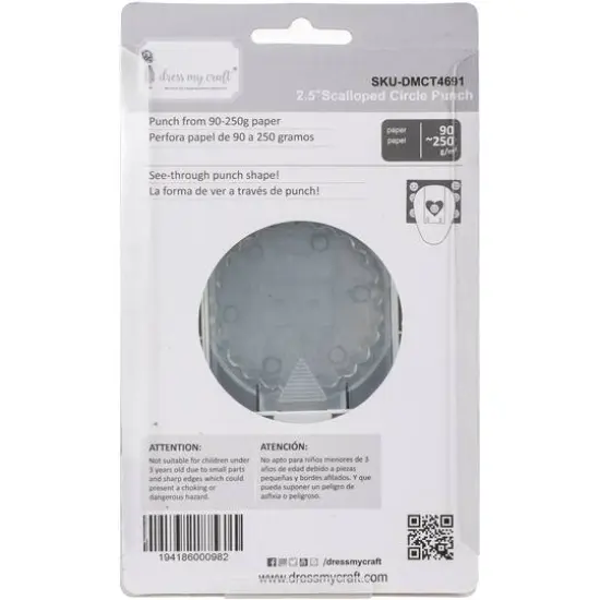 Dress My Craft&reg; 2.5" Scalloped Circle Punch {4}