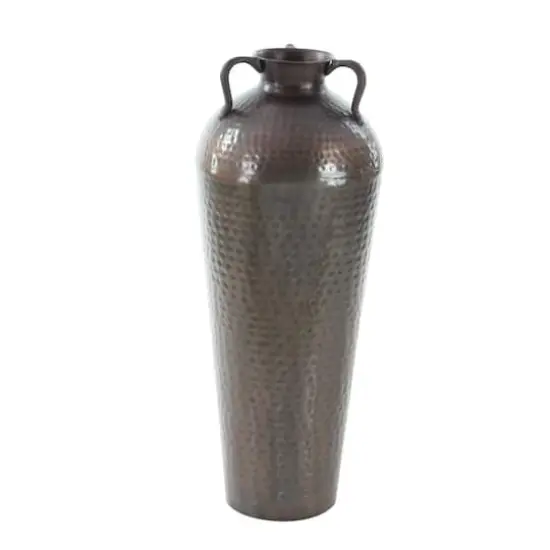 Brown Metal Rustic Vase, 32" x 12" x 12" {3}