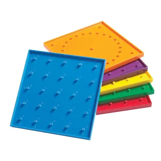 Learning Advantage&trade; 6" Double-Sided Geoboards, 6ct. {1}