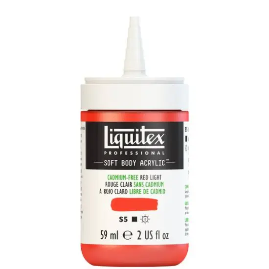 Liquitex&reg; Professional Soft Body Acrylic Bottle, 2oz. Cadmium-Free Red Light {9}
