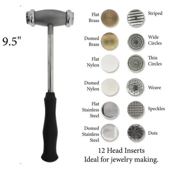 The Beadsmith&reg; Interchangeable Texturing Hammer {6}