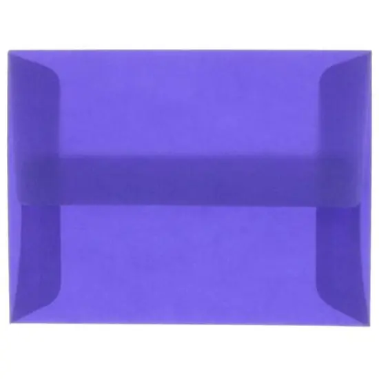 JAM Paper A2 Translucent Vellum Invitation Envelopes, 50ct. Primary Blue {2}