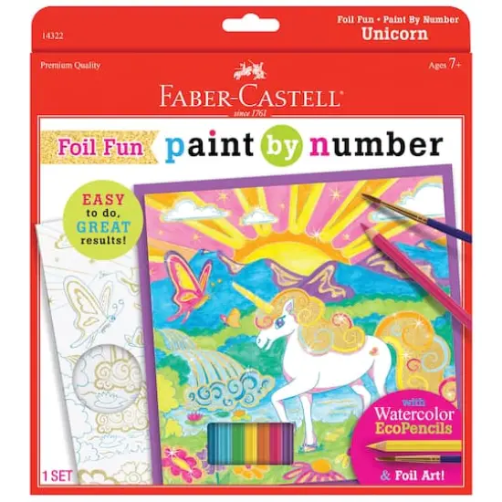 Faber-Castell Foil Fun Paint by Number Unicorn {1}