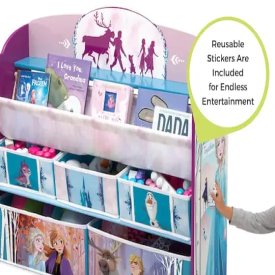 Delta Children Frozen II Deluxe Toy & Book Organizer {5}